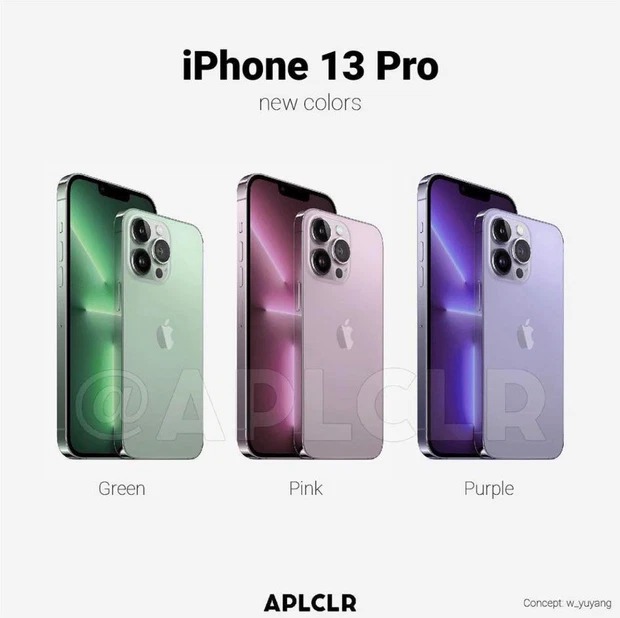 iPhone 13 sẽ có tới 3 màu mới
